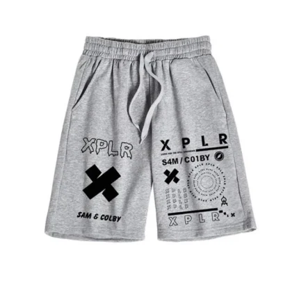 Sam and Colby Chainlink Grey Shorts