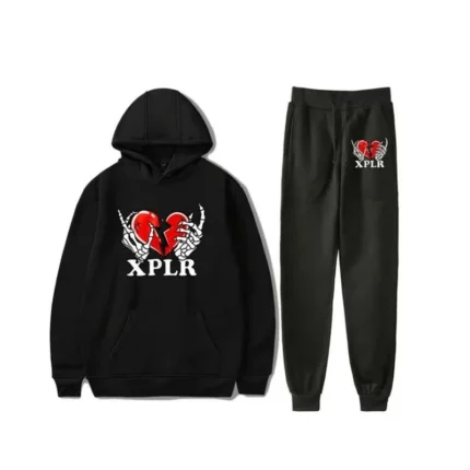 XPLR Heartbreak Black Tracksuit