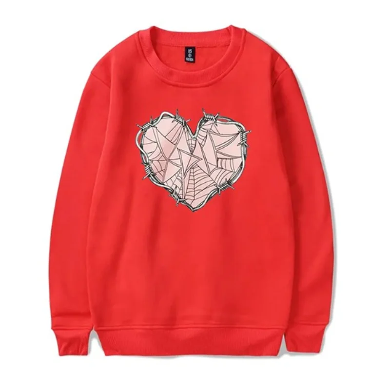 XPLR Web Heart Red Sweatshirt